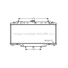 DNA2394 AVA Радиатор, охлаждение двигателя