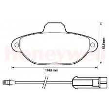 571523X BENDIX Комплект тормозных колодок, дисковый тормоз