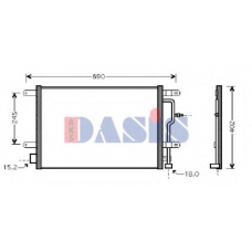 482001N AKS DASIS Конденсатор, кондиционер