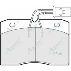 PAD519 APEC Комплект тормозных колодок, дисковый тормоз