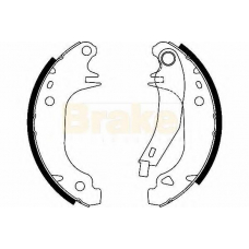 SH1617 BRAKE ENGINEERING Комплект тормозных колодок