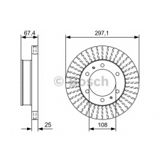 0 986 479 A96 BOSCH Тормозной диск