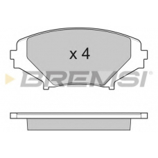 BP3170 BREMSI Комплект тормозных колодок, дисковый тормоз