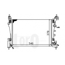 037-017-0062 LORO Радиатор, охлаждение двигателя