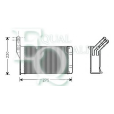 RR0011 EQUAL QUALITY Теплообменник, отопление салона