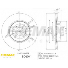 BD-6041 FREMAX Тормозной диск