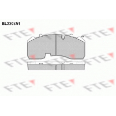 BL2208A1 FTE Комплект тормозных колодок, дисковый тормоз