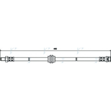 HOS3417 APEC Тормозной шланг