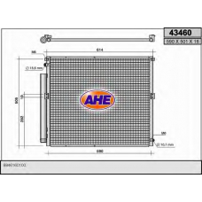 43460 AHE Конденсатор, кондиционер