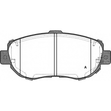 BPA0456.14 OPEN PARTS Комплект тормозных колодок, дисковый тормоз