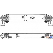 8ML 376 776-571 HELLA Интеркулер