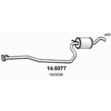14.6077 ASSO Средний глушитель выхлопных газов