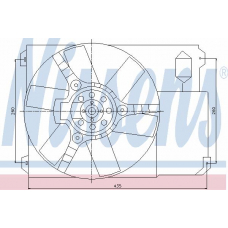 85020 NISSENS Вентилятор, охлаждение двигателя