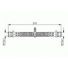 1 987 476 349 BOSCH Тормозной шланг