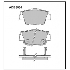 ADB3804 Allied Nippon Тормозные колодки