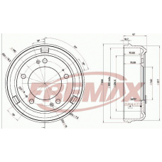 BD-4640 FREMAX Тормозной барабан