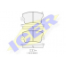 180257 ICER Комплект тормозных колодок, дисковый тормоз