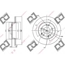 BD1117 DJ PARTS Тормозной диск