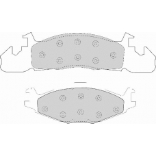 FD6595A NECTO Комплект тормозных колодок, дисковый тормоз