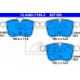 13.0460-7199.2 ATE Комплект тормозных колодок, дисковый тормоз