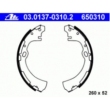 03.0137-0310.2 ATE Комплект тормозных колодок