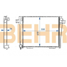 2109445 BEHR Radiator