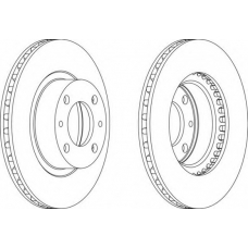 DDF582-1 FERODO Тормозной диск
