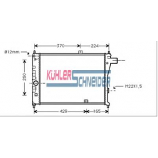 0616501 KUHLER SCHNEIDER Радиатор, охлаждение двигател