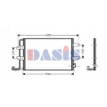 042021N AKS DASIS Конденсатор, кондиционер