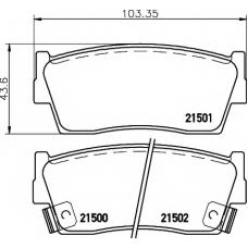 8DB 355 016-371 HELLA PAGID Комплект тормозных колодок, дисковый тормоз