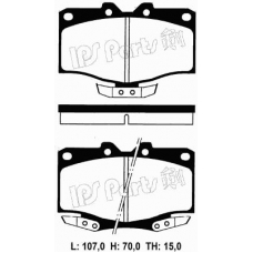 IBD-1256 IPS Parts Комплект тормозных колодок, дисковый тормоз