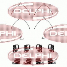 LX0265 DELPHI Комплектующие, колодки дискового тормоза