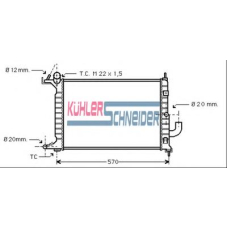 0618801 KUHLER SCHNEIDER Радиатор, охлаждение двигател