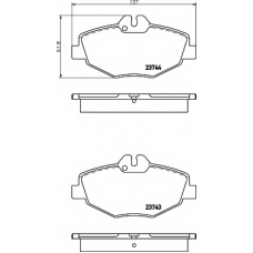8DB 355 018-731 HELLA Комплект тормозных колодок, дисковый тормоз