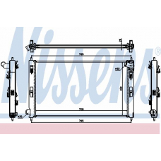 67359 NISSENS Радиатор, охлаждение двигателя