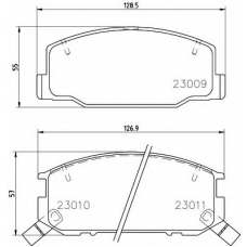 8DB 355 009-831 HELLA PAGID Комплект тормозных колодок, дисковый тормоз