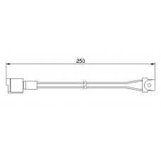 1 987 474 905 BOSCH Сигнализатор, износ тормозных колодок