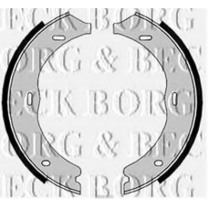 BBS6365 BORG & BECK Комплект тормозных колодок