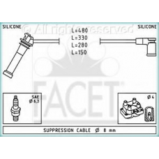 4.7245 FACET Комплект проводов зажигания