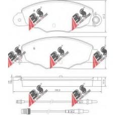 37039 OE ABS Комплект тормозных колодок, дисковый тормоз