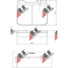 36418 OE ABS Комплект тормозных колодок, дисковый тормоз