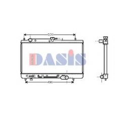 110026N AKS DASIS Радиатор, охлаждение двигателя