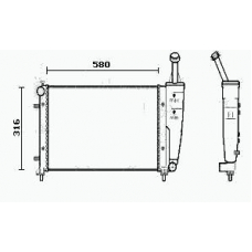 RM0722 EQUAL QUALITY Радиатор, охлаждение двигателя