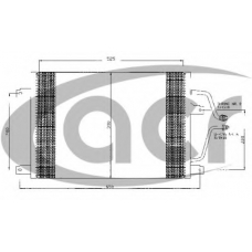 300344 ACR Конденсатор, кондиционер