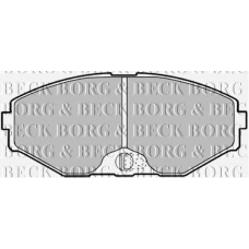BBP1598 BORG & BECK Комплект тормозных колодок, дисковый тормоз