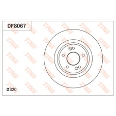 DF8067 TRW Тормозной диск
