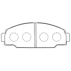 PN-1212 JNBK Колодки тормозные