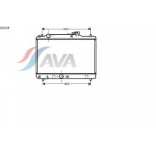 SZ2034 AVA Радиатор, охлаждение двигателя