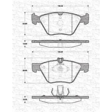 363702161316 MAGNETI MARELLI Комплект тормозных колодок, дисковый тормоз