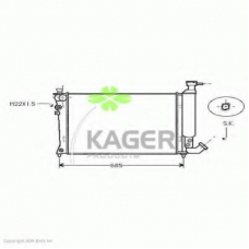 31-3639 KAGER Радиатор, охлаждение двигателя